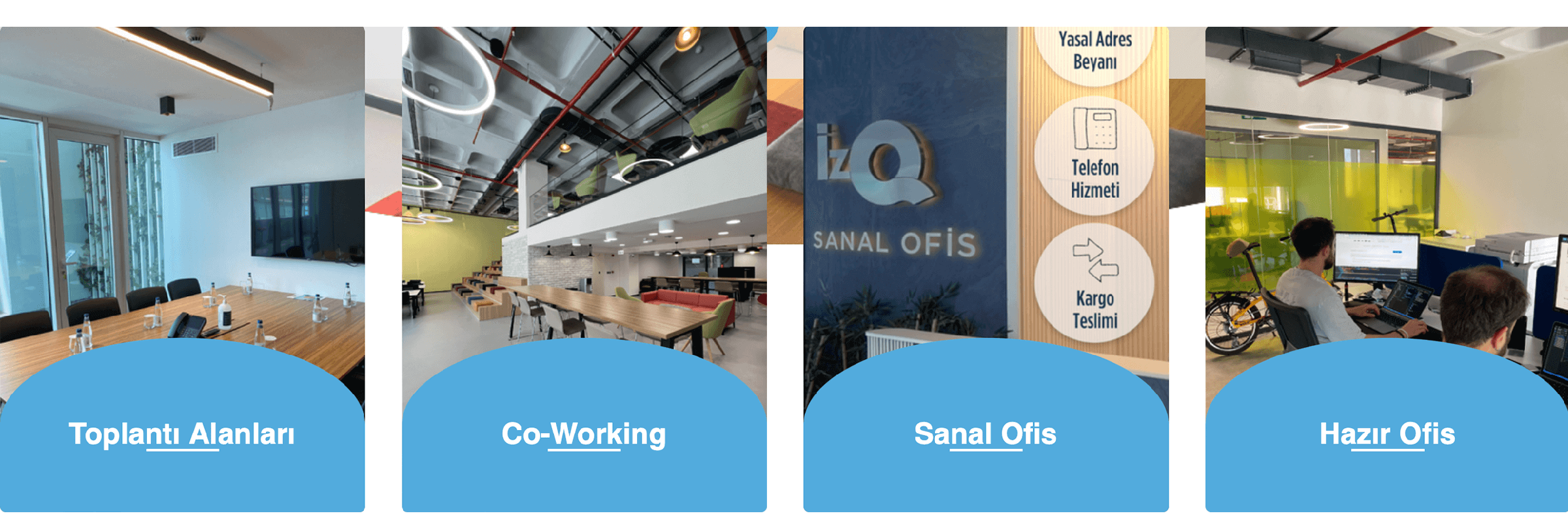 İZQ'da Toplantı Alanları, Co-Working, Sanal Ofis Kiralama Firsatlari